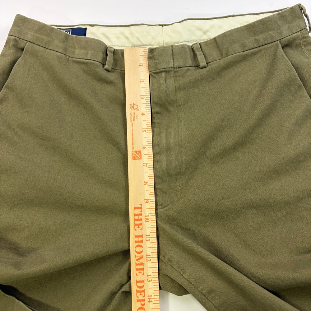 Polo Ralph Lauren Chino Pants Mens 38x32 Olive Green Stretch Straight Leg Pant - Picture 7 of 9